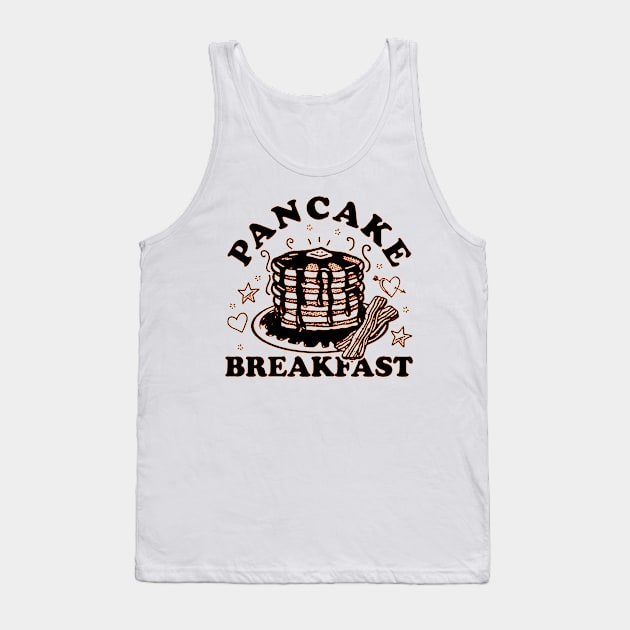 funny  Pancake Breakfast Tank Top by bayudesignart45